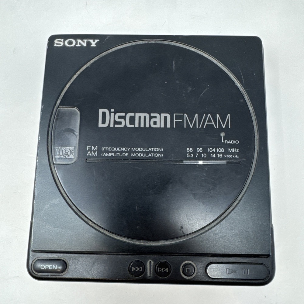 Vintage Sony D-T4 Discman Portable CD Player‎ Battery Untested AS IS for Parts